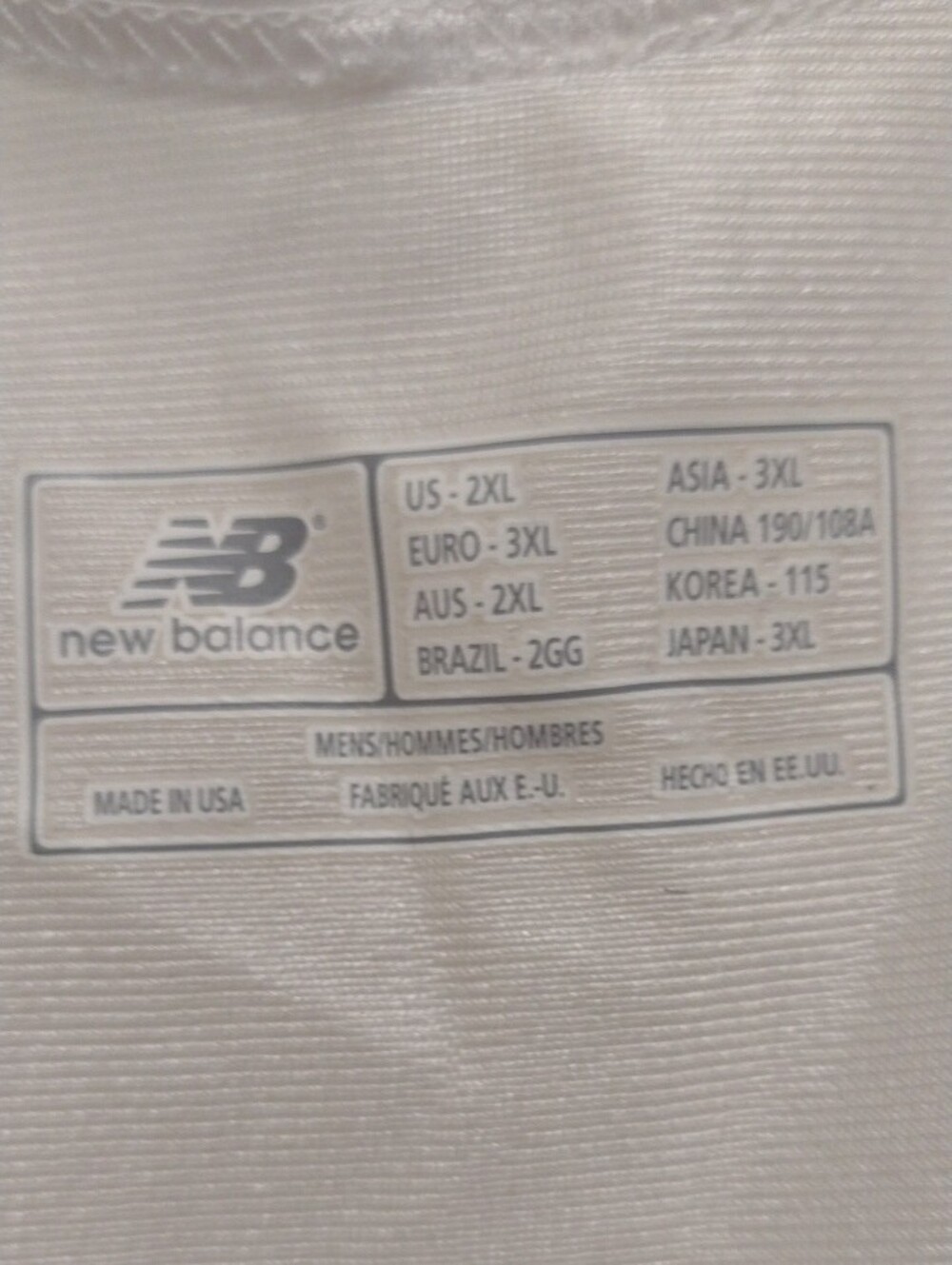 New Balance Men's White and Purple Athletic Tank Top (J1041) - Picture 2 of 5